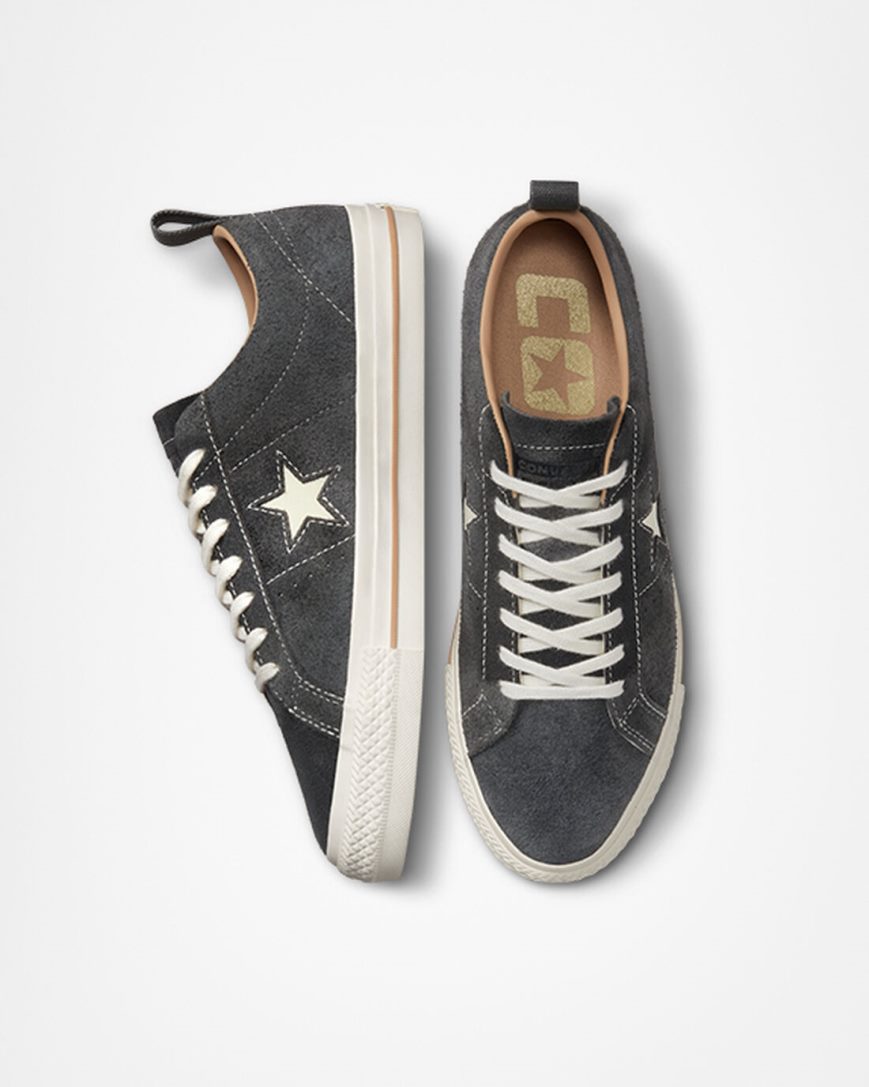 Zapatillas Skate Converse One Star Pro Vintage Suede Mujer Gris Marrones | PE 072W4L